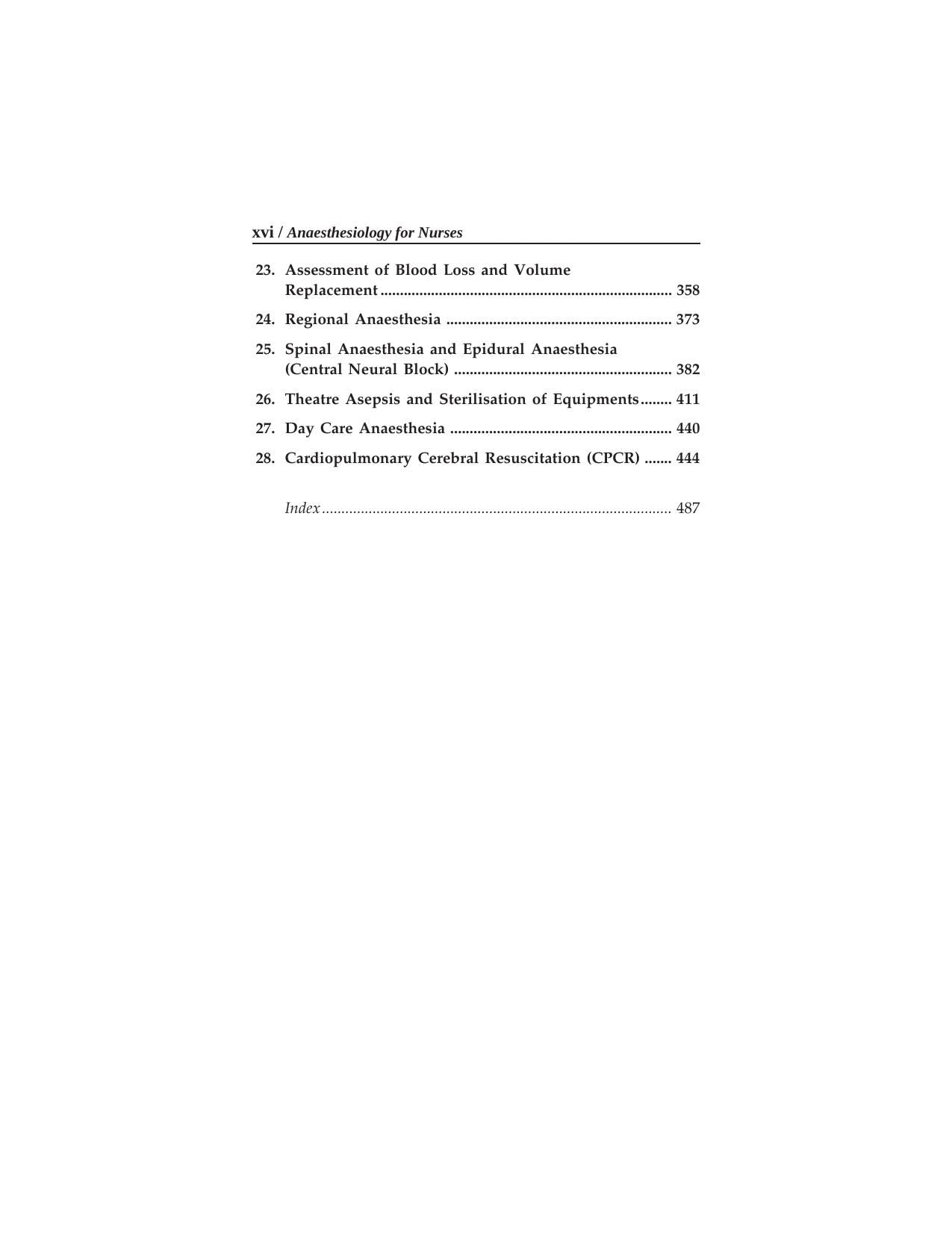 ANAESTHESIOLOGY FOR NURSES 1