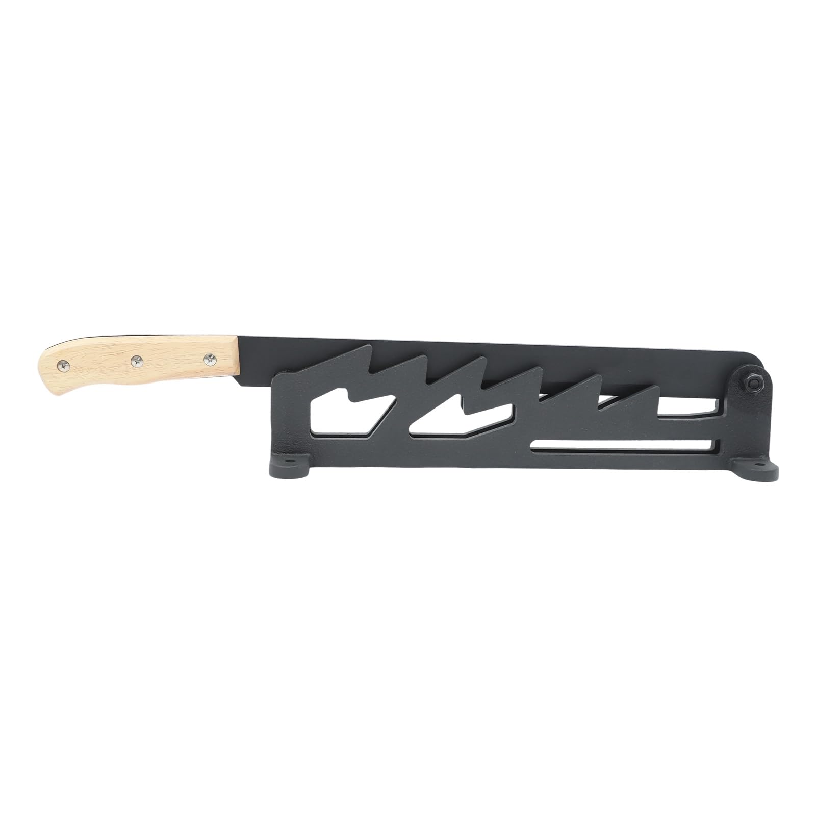 10 * 10 * 57,5 cm Spaccalegna manuale, angolo di apertura dell'impugnatura 0-180°, montaggio a parete, superficie di serraggio dentellata, ascia da spacco per legno secco e tenero (fino a 25 cm)