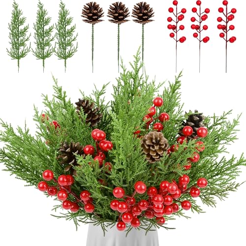 68-Pcs-Christmas-Pinecones-Berry-Pine-Branch-Set-Artificial-Floral-Pinecones-Stems-Faux-Pine-Berries-Branch-Fake-Holly-Picks-Ornament-for-DIY-Craft-Xmas-Tree-Garland-Home-Decor 68 Pcs Christmas Pinecones Berry Pine Branch Set Artificial Floral Pinecones Stems Faux Pine Berries Branch Fake Holly Picks Ornament for DIY Craft Xmas Tree Garland Home Decor