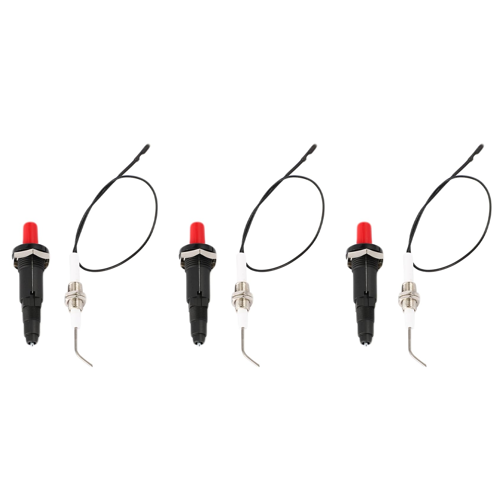 Hndhbfgrt Gas Grill Push Button Kitchen Lighter Piezo Ignition Kit Universal Threaded Plug 3Pcs