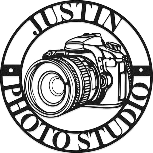 Custom Camera Metal Wall Sign | Personalized Photographer Wall Art