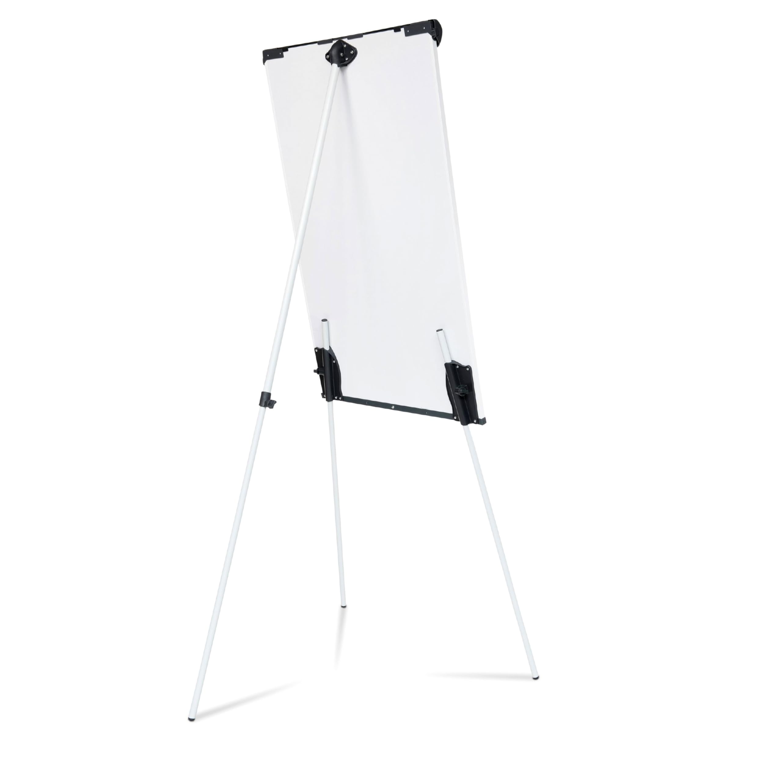 MAUL Flipchart MAULstandard 66x97 cm | Stabile Magnettafel mit Dreibein Gestell | Stufenlos höhenverstellbar | Für Papier in verschiedenen Formaten | Mit Ablage für Marker und Stifte | Grau