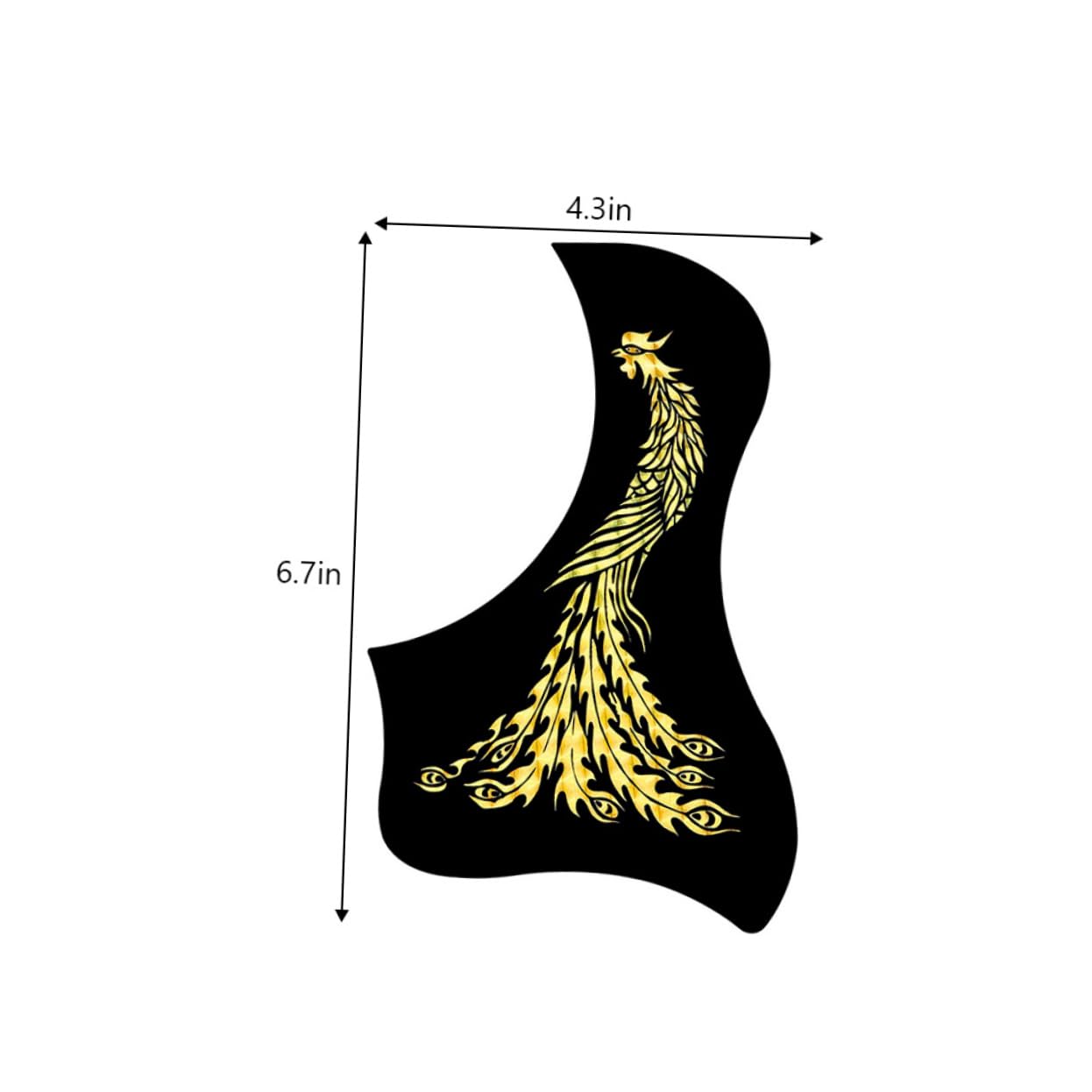 FAVOMOTO 10 Pieces Guitar Pickguard Pickguard Guitar Protector Plate Guitar Protector for Classical Guitar Board Parts PVC