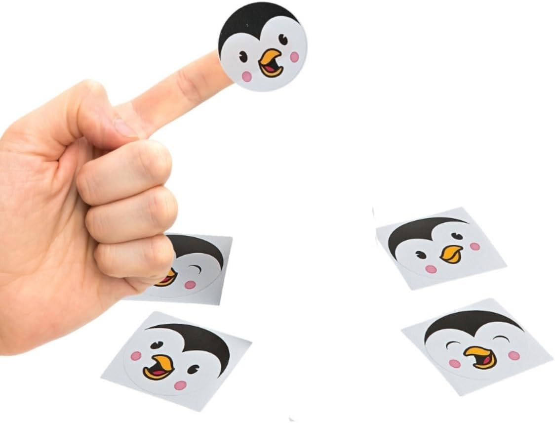 Fun Express - Penguin Face Roll Stickers for Winter - Stationery - Stickers - Stickers - Roll - Winter - 1 Piece VBS 2026