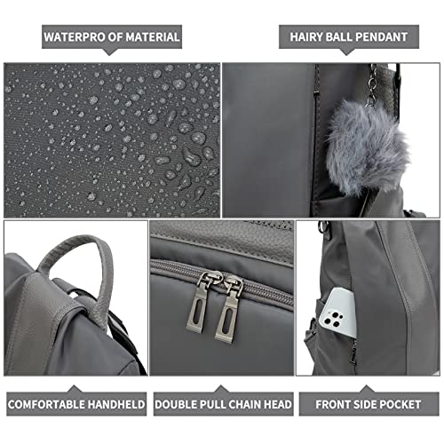Image of PINCNEL Women Backpack Purse Waterproof Nylon Anti-theft Rucksack Lightweight Shoulder Bag