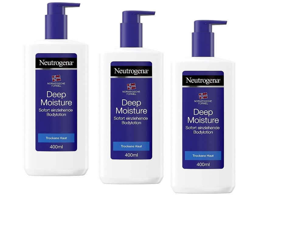 Neutrogena Deep Moisture Balsam Do Ciała, 3x 400 ml