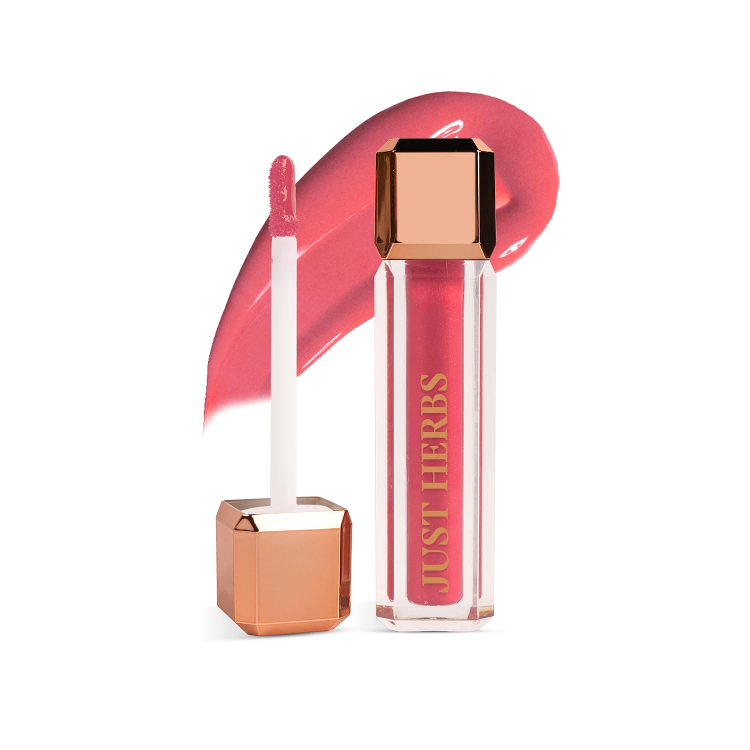 Just Herbs Lip Honey Plumping Gloss with Plant Vitamin C & Peppermint Oil (Honey Bunny, 4 ml)