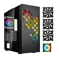 Bitfenix Tracery ARGB PC-Gehäuse, mittelgroß, Schwarz