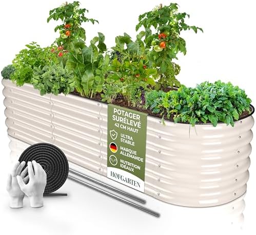 200x60x42 cm Potager surélevé de Jardin | Bac Potager extérieur e...