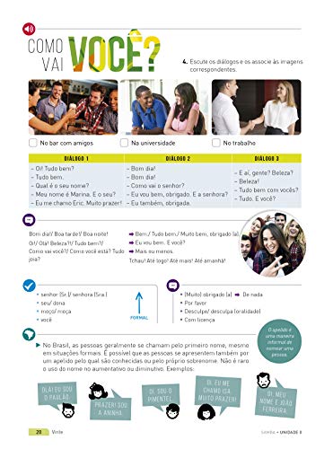 SAMBA!: Curso de língua portuguesa para estrangeiros