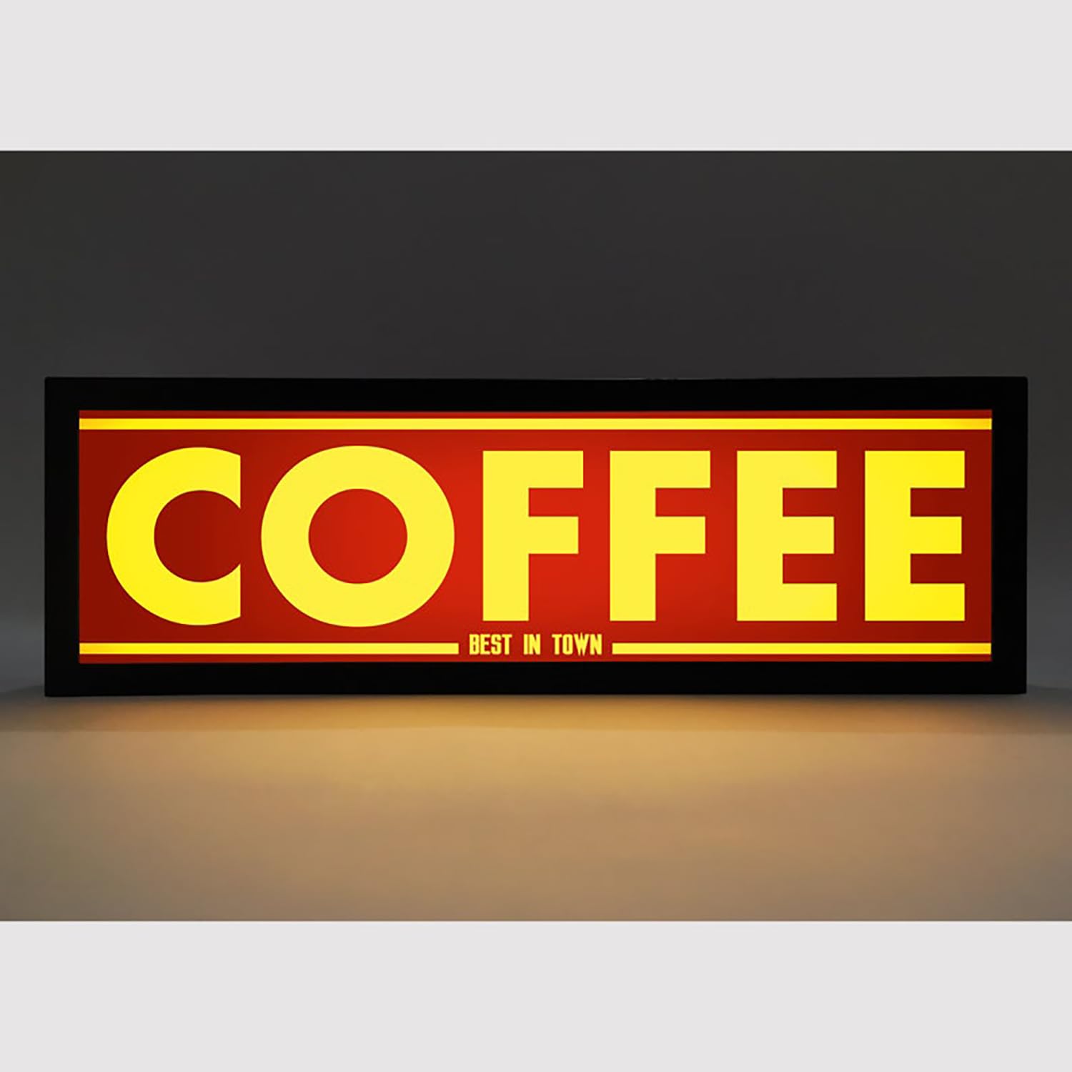 COFFEE RGB LED Neon Lightbox with Remote Control Professional Studio Podcast Radio Lights Sign for Cinema Cafes Home Wall Decor USB Powered