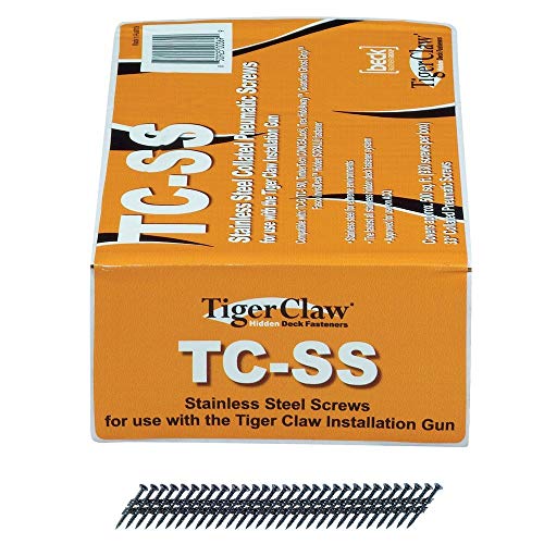 Tiger Claw Stainless Steel Collated Pneumatic Screws (Covers Approx 500 Sq Ft)