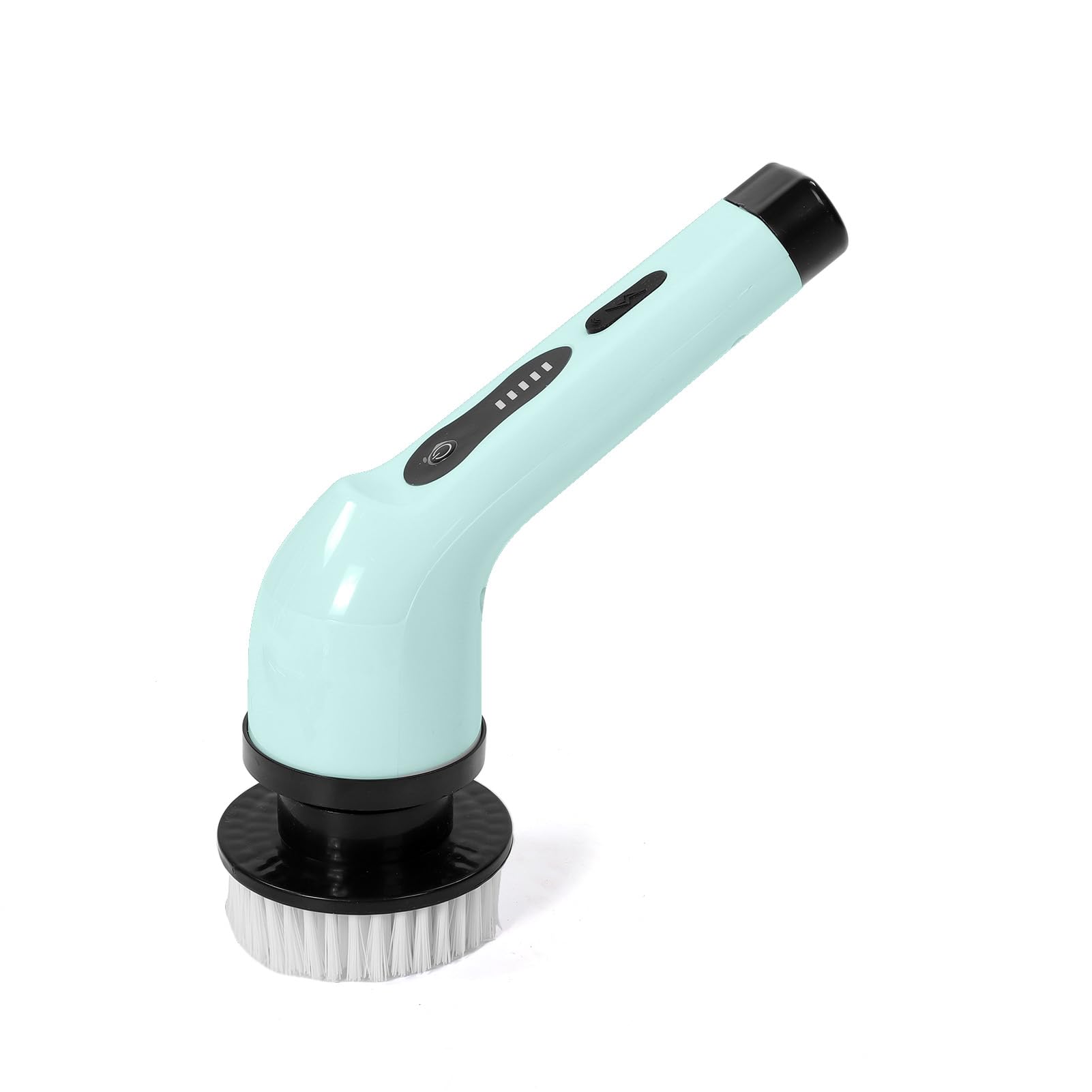 ASHATA Cepillo de Limpieza Eléctrico Versátil con 9 Cabezales, Inalámbrico, Recargable para Limpieza de Cristales de Bañera y Ducha (Green)
