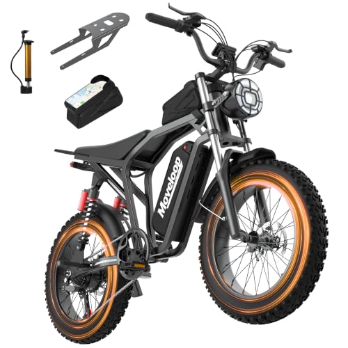 Electric Bike for Adults, 2000W/3000W Peak Electric Bicycle, 20 Inch Fat Tire 15.6AH/20AH Battery, 7 Speed Gear, Full LED Lighting System,E-Bike image 3