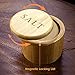 Totally Bamboo Salt Cellar – Wooden Salt Box with Magnetic Lid for Countertop Storage, 6 oz Capacity
