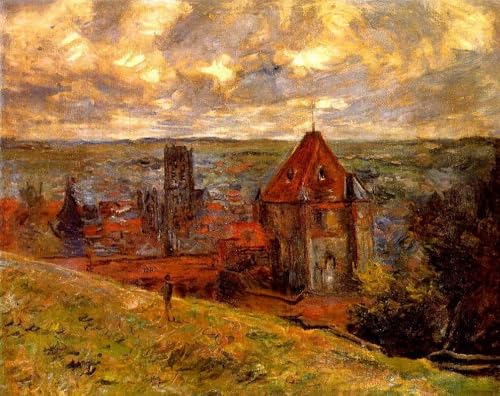 Peintures à l'huile de Dieppe Claude Monet pour créer un décor de salle élégant et lumineux