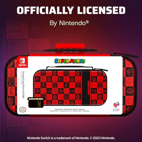 PDP Sacoche Travel Case Plus GLOW Super Icon Nintendo Switch