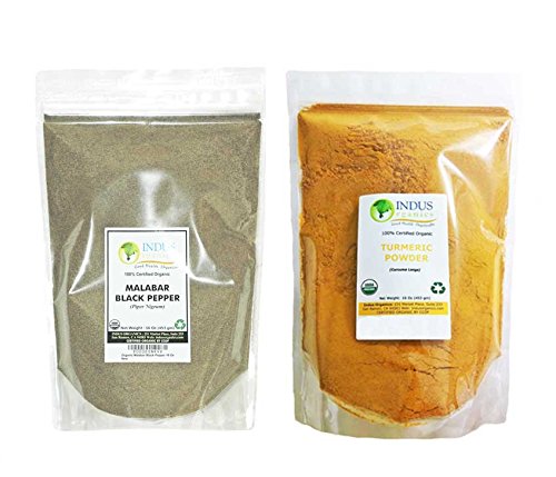 Indus Organics cúrcuma (Curcumina) en polvo, grado Premium, alta pureza, empaque fresco