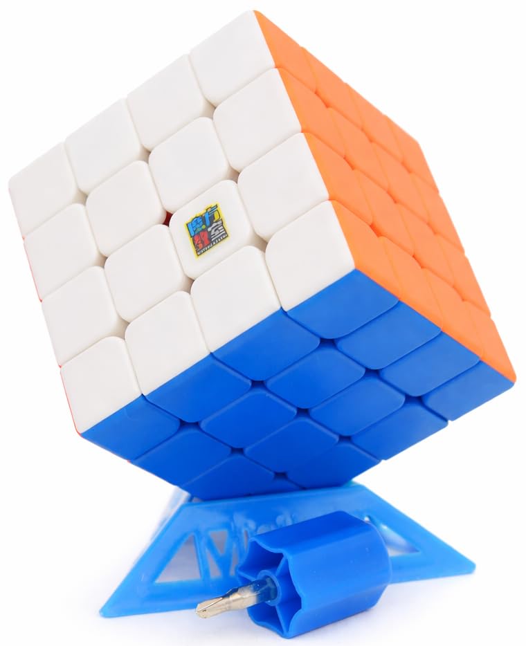 Image of HAWKISTER MoYu RS4M Magnetic 4x4x4 Speed Cube (96 Magnets Supporting) Adjustable Elasticity for Smooth Turning Dual Anti-Stick Design Stickerless Master Cube Puzzle