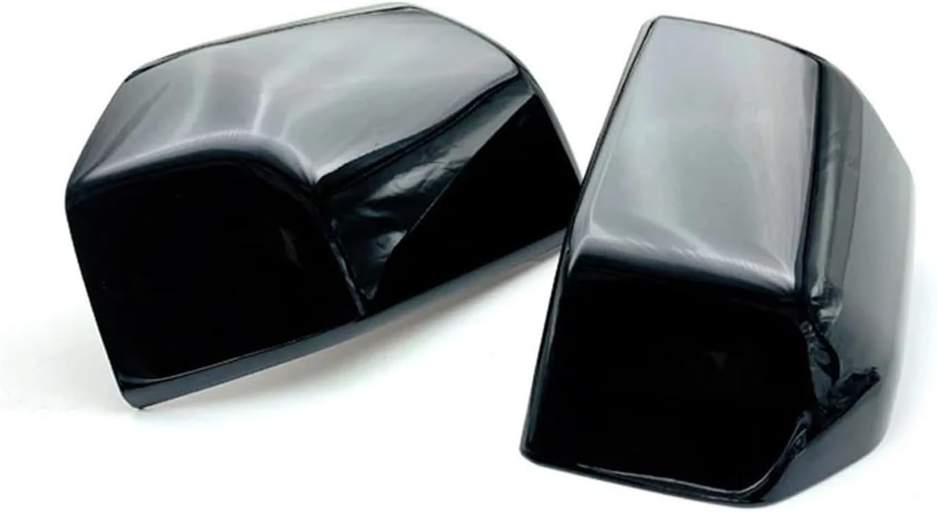 Compatible For Raptor F150 2015-2020 Rearview Side Mirror Cover Wing Cap Exterior Door Rear View Case Trim Carbon Fiber Black Silver (Color : Gloss Black)