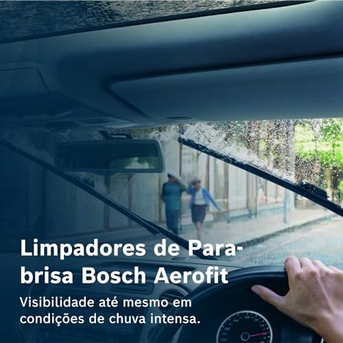 Bosch Palheta Dianteira Aerofit AF26, Limpador de Para-brisa com Tratamento de Grafite, 26 Polegadas