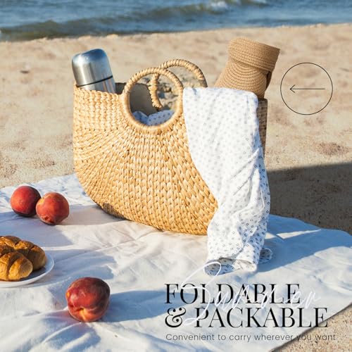 Image of Beach Sun Straw Hats for Women, UPF 50+ UV Sun Protection Wide Brim Summer Straw Hat Foldable Packable Roll up Cap