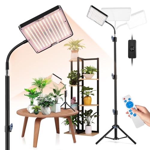 Pflanzenlampe LED Vollspektrum mit Einstellbar Ständer, 246 LEDs...