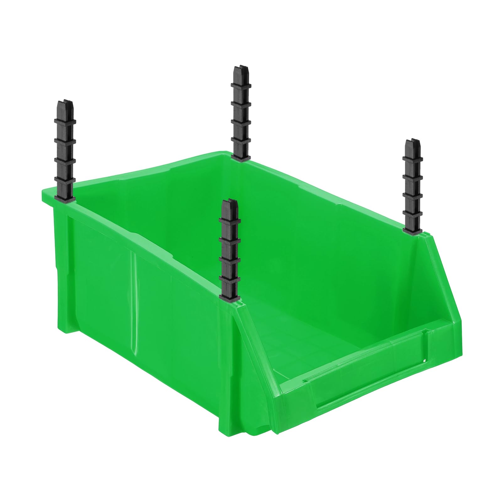 QUARKZMAN Scatole Di Plastica 400x245x154mm Scatole Di Archiviazione A Parete Scatole Di Archiviazione Impilabili Organizzatore Per Garage Armadio Cassetto Organizzazione Verde