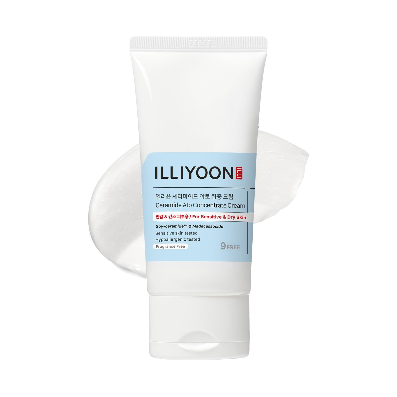 Illiyoon Ceramide at Concentrated Cream, 2.5 fl oz (75 ml), Hypoallergenic, Sensitive Skin, Dry Skin, Moisturizing Care, Cuticle Care, Vegan, Korean Cosmetics