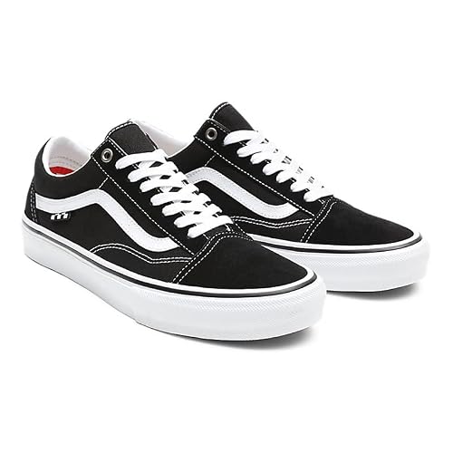 Vans Vans Unisex Old Skool Classic Skate Shoes, (Skate) Black/White, 6.5 Women/5 Men, Skate Black White, 4 UK Men/ 5.5 UK Women