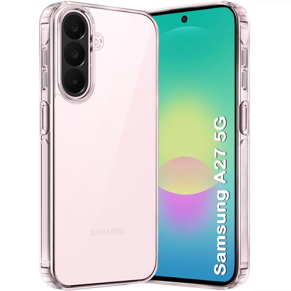 TheGiftKart Ultra-Hybrid Crystal Clear Back Case Cover for Samsung Galaxy A27 5G | Shockproof Design | Camera Protection Bump | Hard Clear Back Cover Case for Samsung A27 5G (PC & TPU, Transparent)-image-25