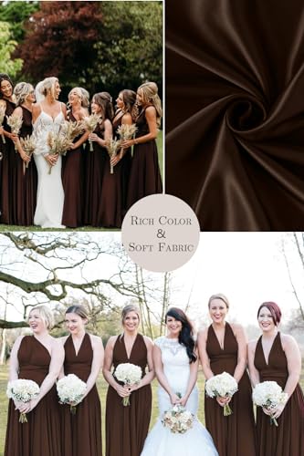 Image of 72styles Infinity Dress with Bandeau, Convertible Bridesmaid Dress, Long, Plus Size, Multi-Way Dress, Twist Wrap Dress