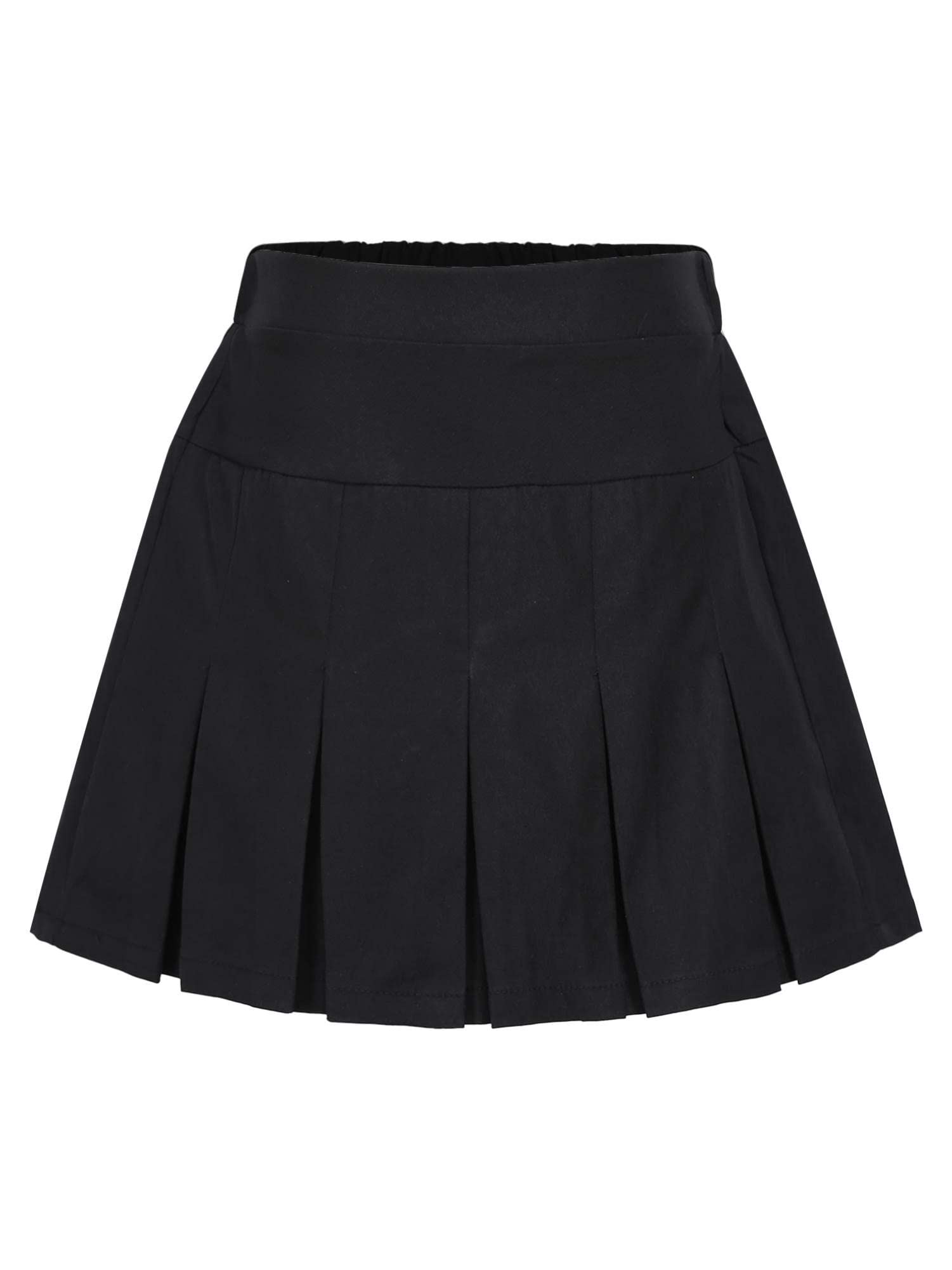 IEFIEL Falda Corta de Plisada para Niña Uniforme Escolar Japonesa Falda Verano con Pantalón Interior y Cinturón Minifalda Tenis 3-11 Años