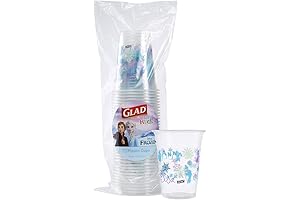 Disney Frozen 16 oz. Clear Plastic Cups for Kids | Colorful Cups...