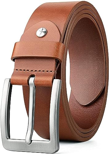 Image of Creature Formal /Casual Black Color Genuine Leather Belts For Men (Length- 46 inches||40MM||BL-042-BLK)
