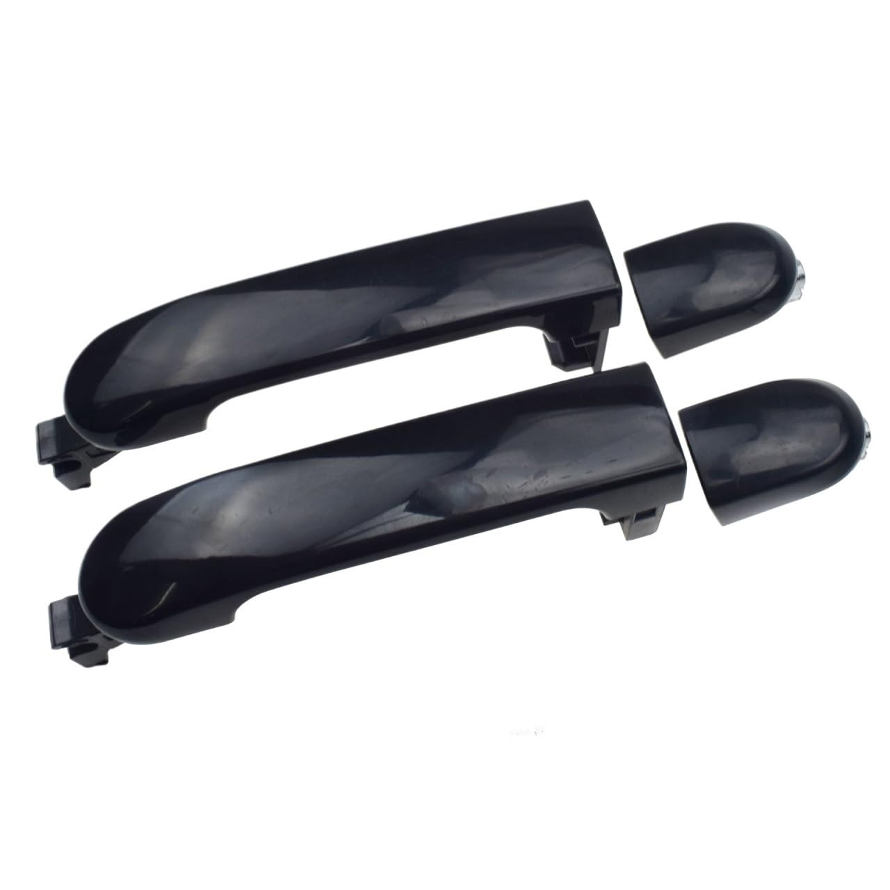 Ccqdgmd Rear Side(2Pcs) Outer Outside Exterior Door Handle 82641El12a 82646-El12b,82640-El12a,82641-El12a For Nissan For Versa 07-12(Rear Side(2Pcs))