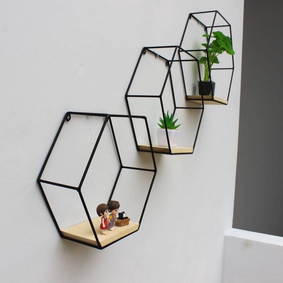 The Craft House Wall Hanging Planter Stand Indoor Outdoor Living Room Decoration Metal Frame Black & MDF (B0BC8LYZTL) Amazon Price History, Amazon Price Tracker