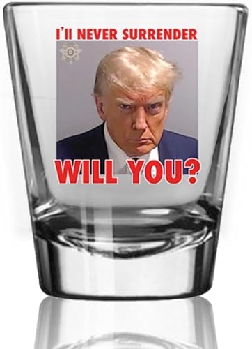 Vaso de chupito Trump Mugshot Regalo para los amantes de Trump Regalo para él (2 onzas)