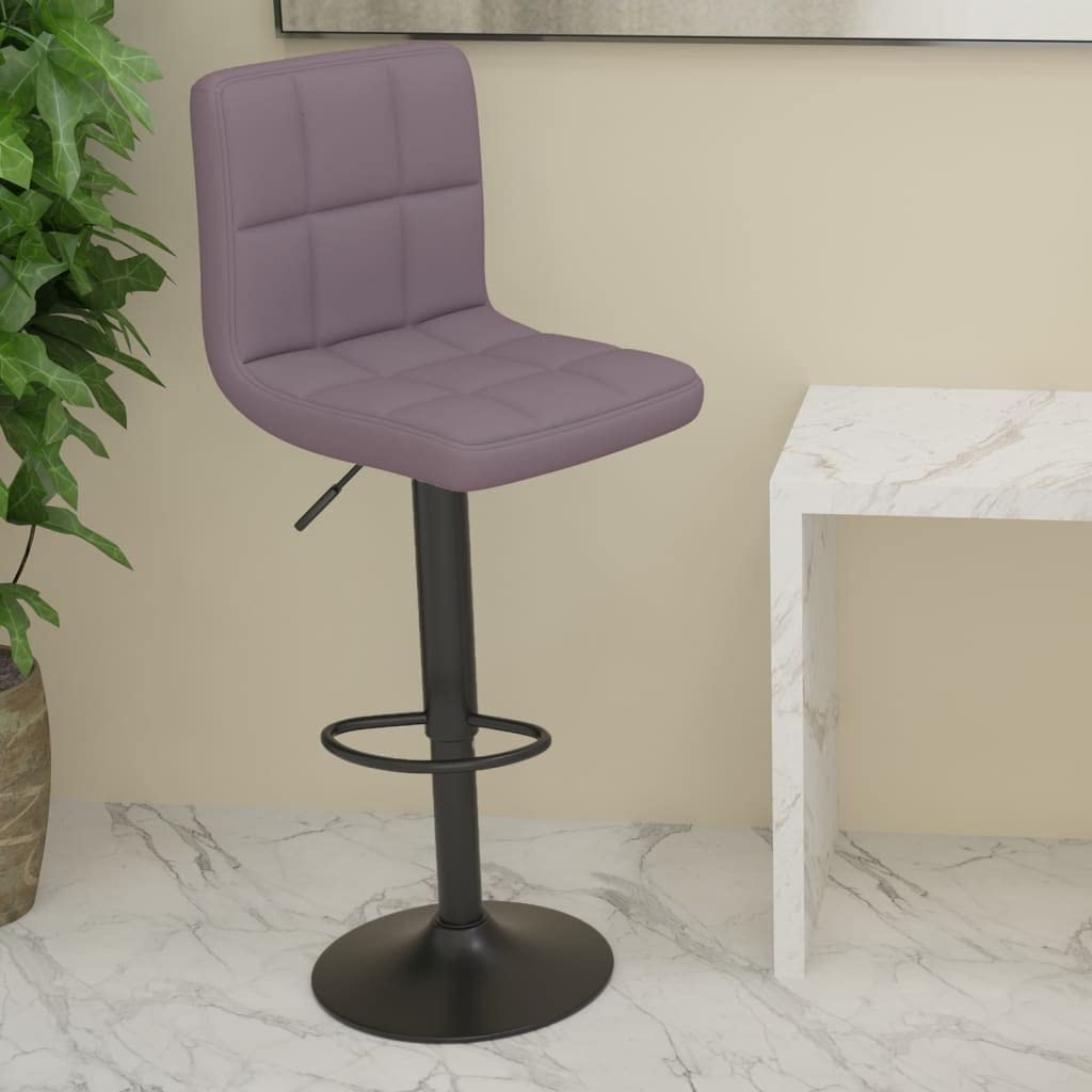Taburete de bar con reposapiés, giratorio 360 grados, de tela suave, altura regulable mediante muelle de gas, estructura de acero cromado estable, máx. 110 kg