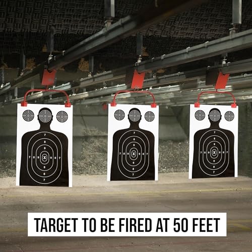 Image of 50 Pack Paper Shooting Target for Gun Range, Target Practice- (Industry Standard Size 17 X 25 inch) Silhouette Paper for Handguns, Rifles, Pistols, Airguns, BB Gun, Pellet Gun, Crossbow, Arrow
