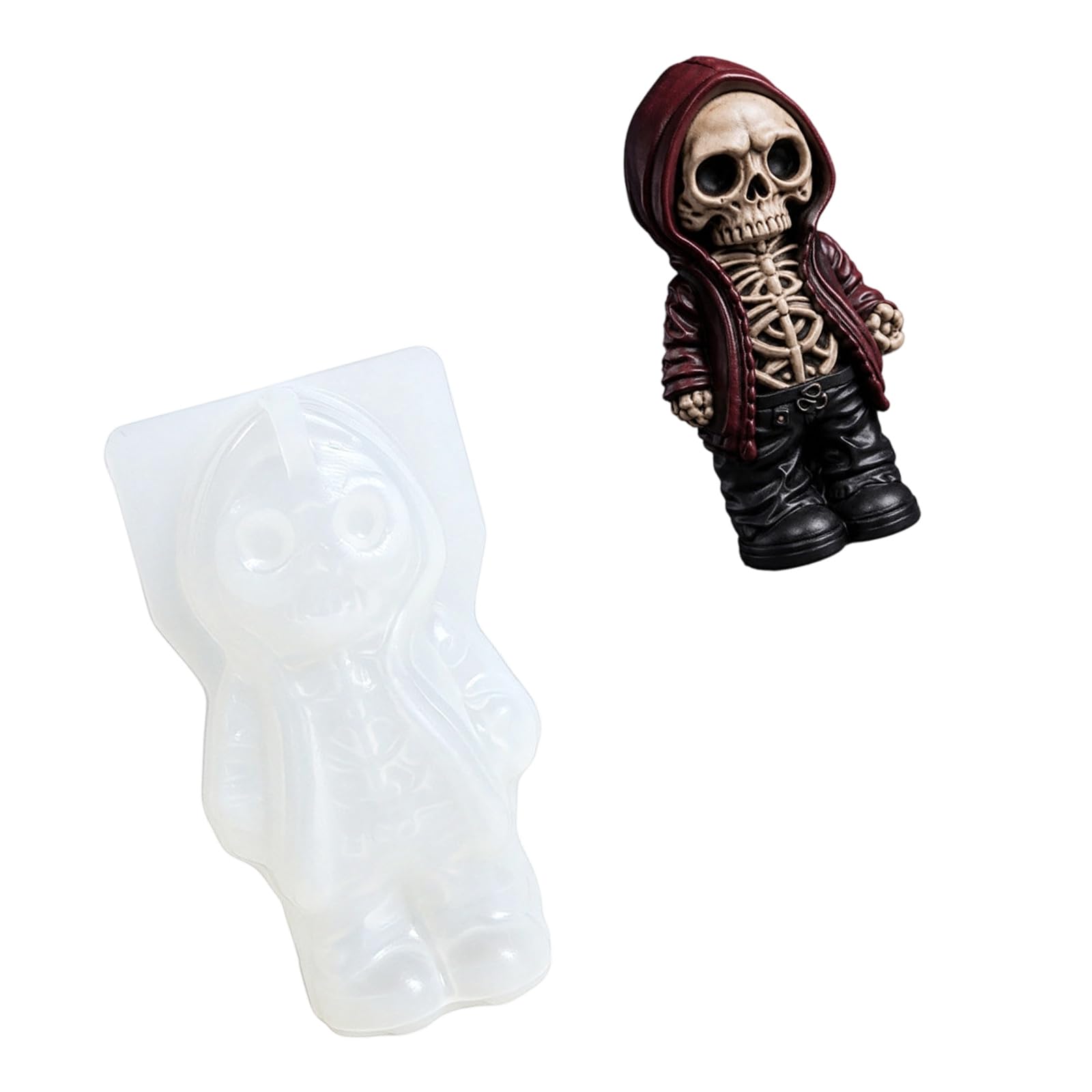 Coolhood D Coolhoo Halloween Ornament Casting Mol For Wax Resin Plaster Soap Pieces, Silicone Mol For Seasonal Projects Halloween Silicone Resin Plaster Soap Casting Seasonal Ecor Ornament