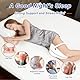 LITSPOT Kniekissen, Ergonomisches Seitenschläferkissen Memory Foam Knie Kissen Orthopädisches Kniekissen für Stützt Beine, Knie, Hüfte Rücken und Schwangerschaft, Abnehmbar und Waschbar