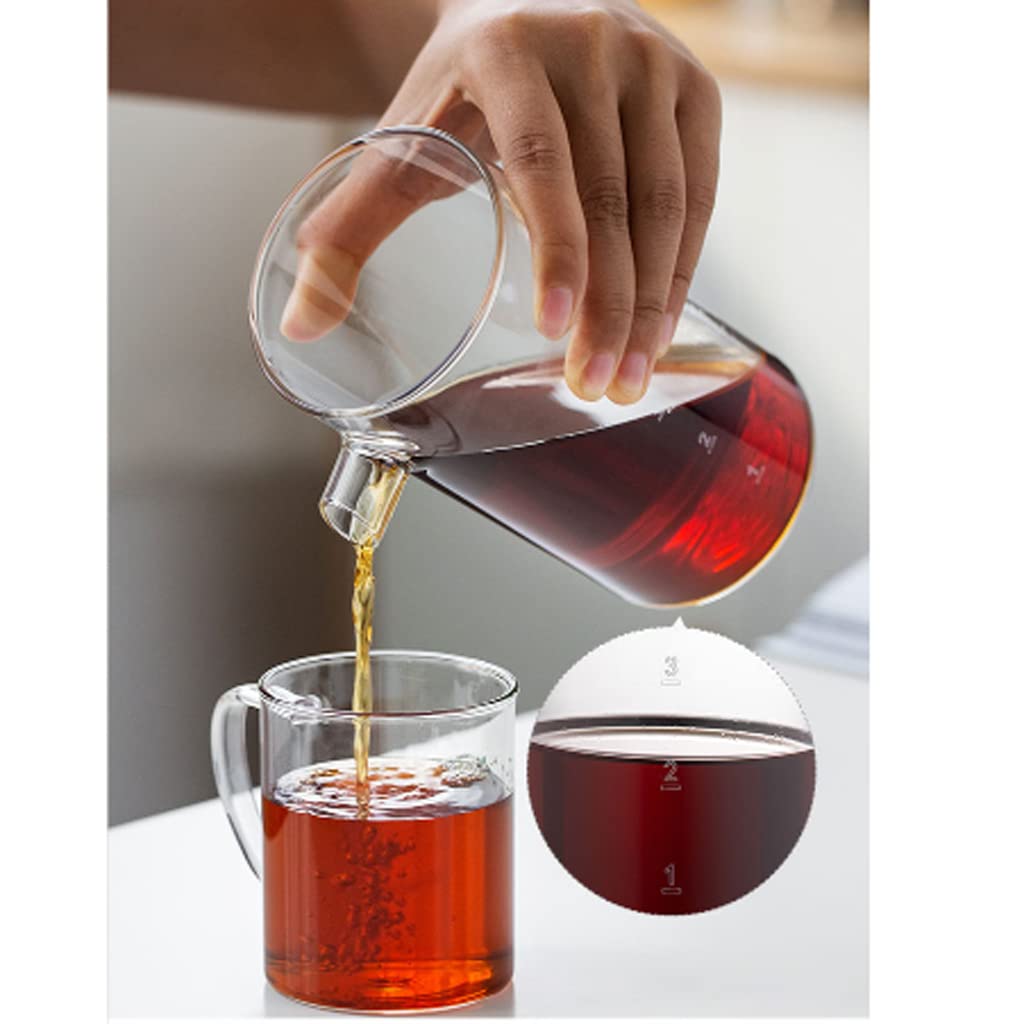 JITEM Macchina da caffè in vetro con gocciolatore freddo per caffè e tè, con flusso d'acqua regolabile, filtro in acciaio inox per caffè o tè