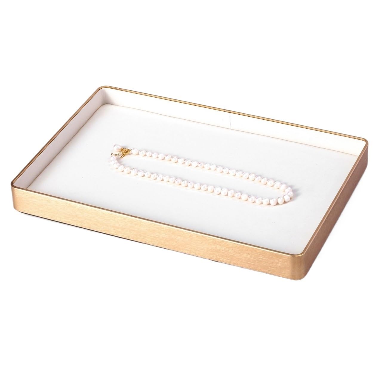 CLQYXRMVC Jewelry Organizer Stand Necklace Counter Pendant Home Storage Tray Bracelet Earrings Display Box Necklace Display Stand