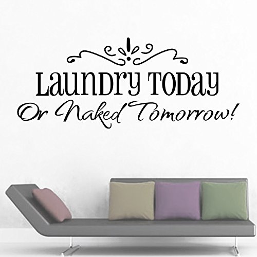 Winhappyhome lavanderia Oggi alfabeto arte parete