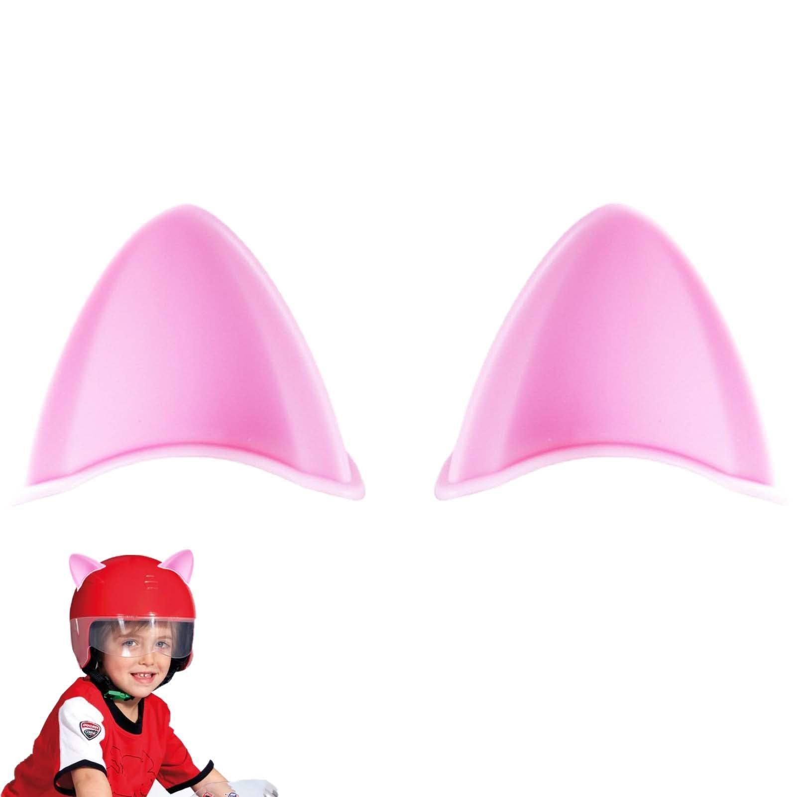 Gusengo Stick On Cat Ears for Helmets | Cat Ear Stick On Helmets Motorcycle,Self Adhesive Cute Motorcycle Accessories Universal Helmets Cover Sticky Hook for Motorcycle Bicycle Scooter Helmets
