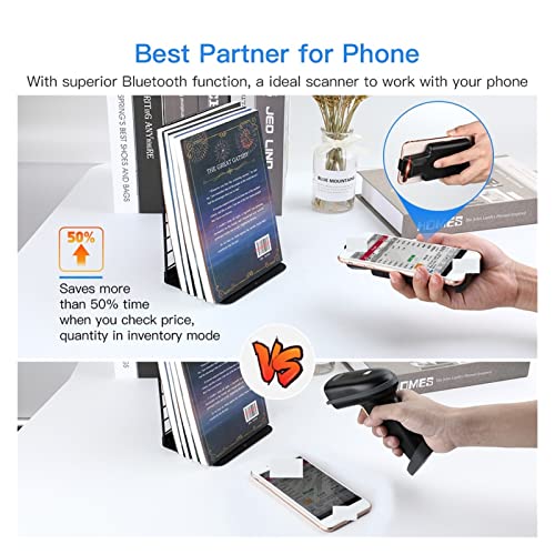 Scanner de codes-barres 2D Bluetooth et USB compatible avec PDF417 et Data Matrix pour la logistique - 5