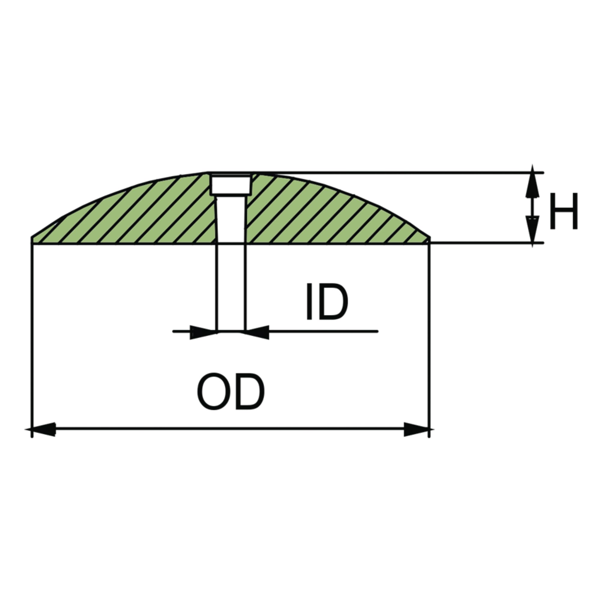 Martyr, CMR07ALS, Rudder Anode 6-7/8 Aluminum Slotted