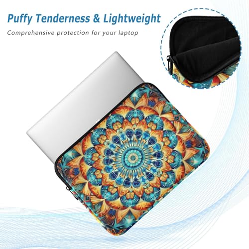 Funda para portátil 13-14 pulgadas impermeable con diseño mandala miniatura 5