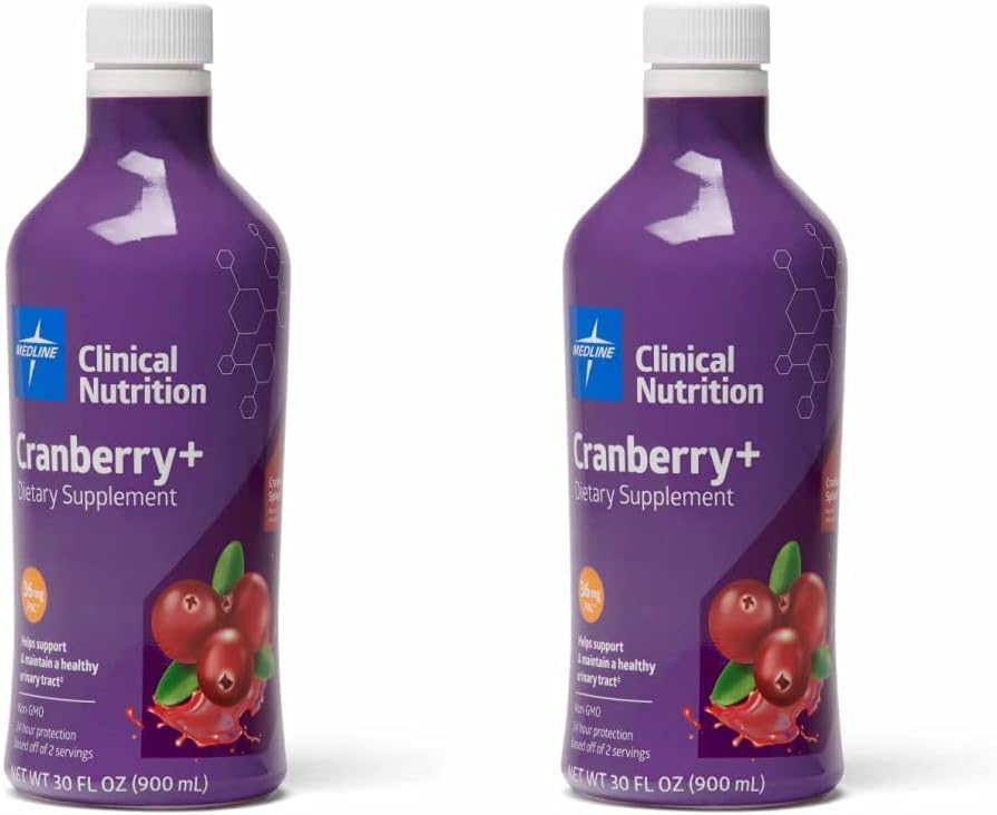 Medline Cranberry + Liquid UTI Dietary Supplement, 30 oz